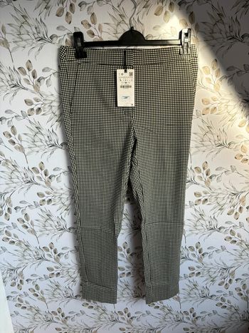 Pantalon tailleur à carreaux Zara