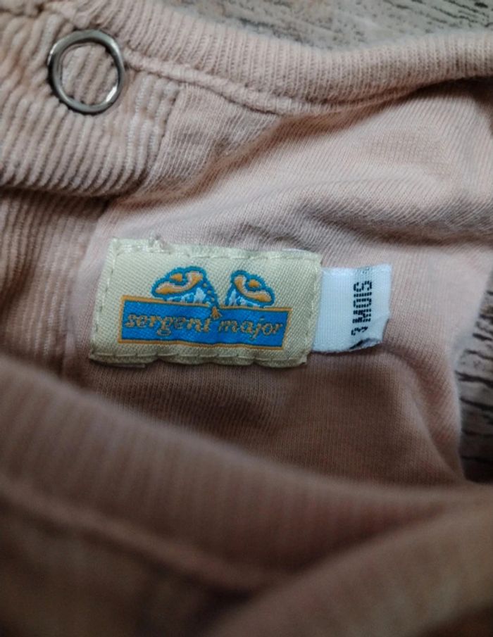 Jolie robe fille velours côtelé 3 mois sergent major - photo numéro 4