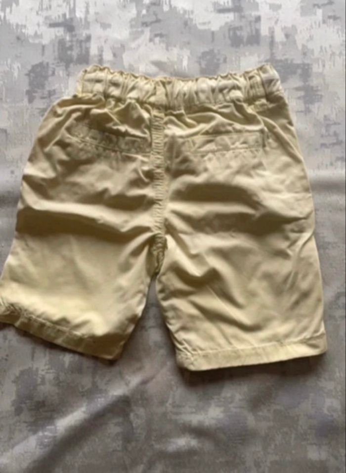 Short garçon TAPE À L’ŒIL – 2 ans – Jaune pastel - photo numéro 2