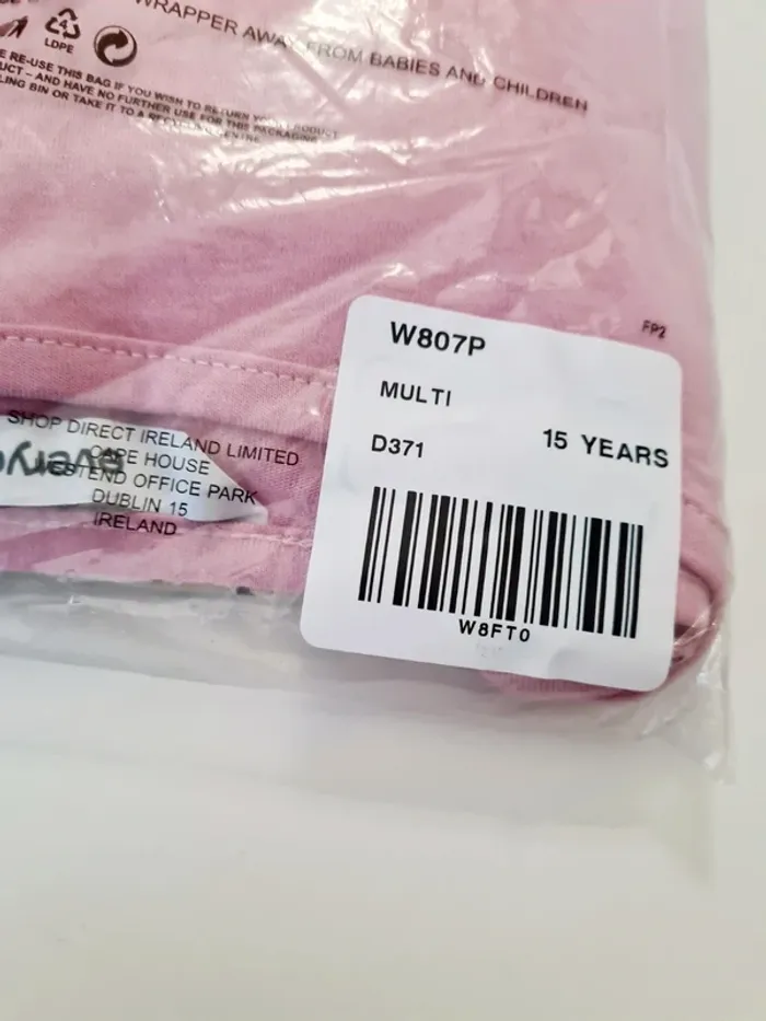 Lot de 2 combi-shorts rose et léopard pour fille 100% coton Everyday - taille 15 ans - photo numéro 7