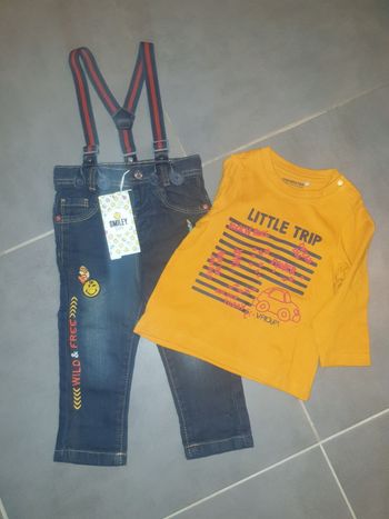 Ensemble 12 mois tee shirt+ pantalon Neuf
