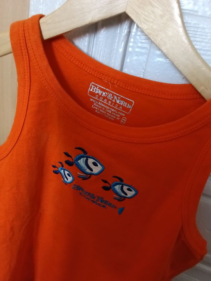 Débardeur Corsica orange et multicolore - photo numéro 2