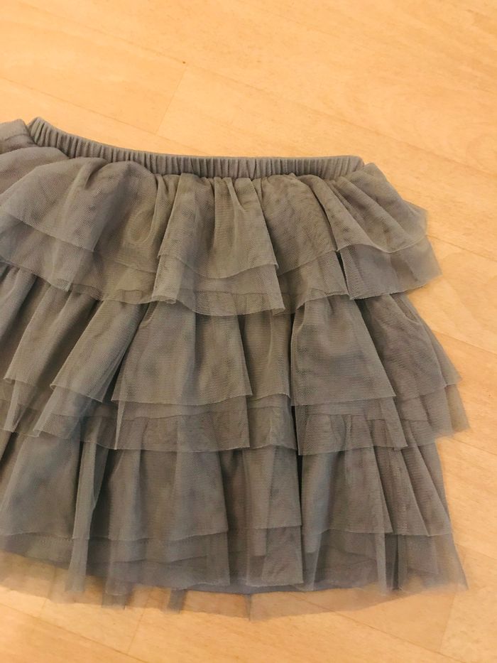 Jupe fille taille 9/10 ans grise - photo numéro 2