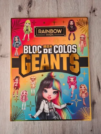 Grand livre à colorié rainbow