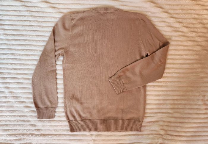 Pull fille 8 ans – Benetton – 100 % coton – marron clair - photo numéro 5
