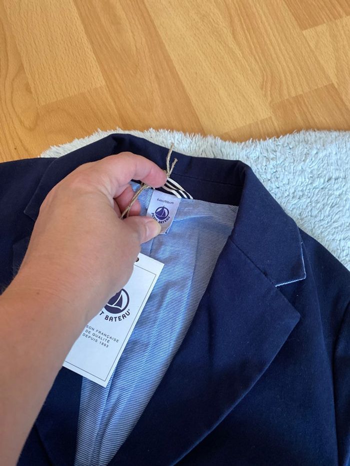 Veste costume cérémonie marine petit bateau neuve - photo numéro 4