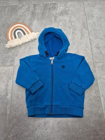 Sweat Timberland zippé bébé garçon 18 mois logo brodé parfait état
