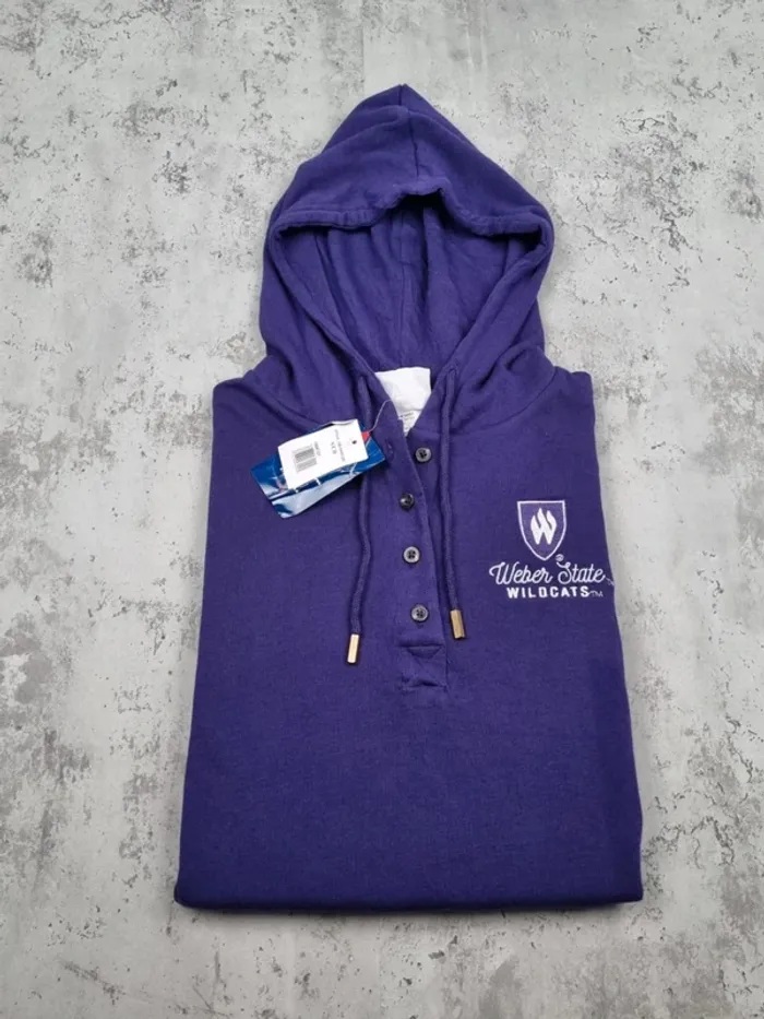 Sweat à capuche Champion violet – Taille S Femme (mesures en photos) - photo numéro 2