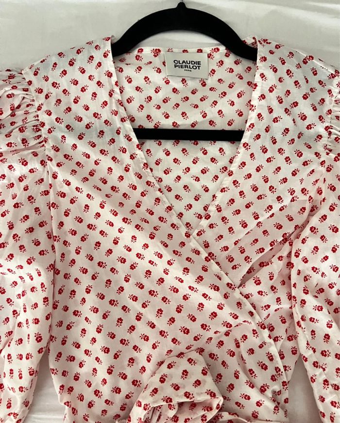 Blouse Bambino Claudie Pierlot imprimée fleurs Taille 36 - photo numéro 5