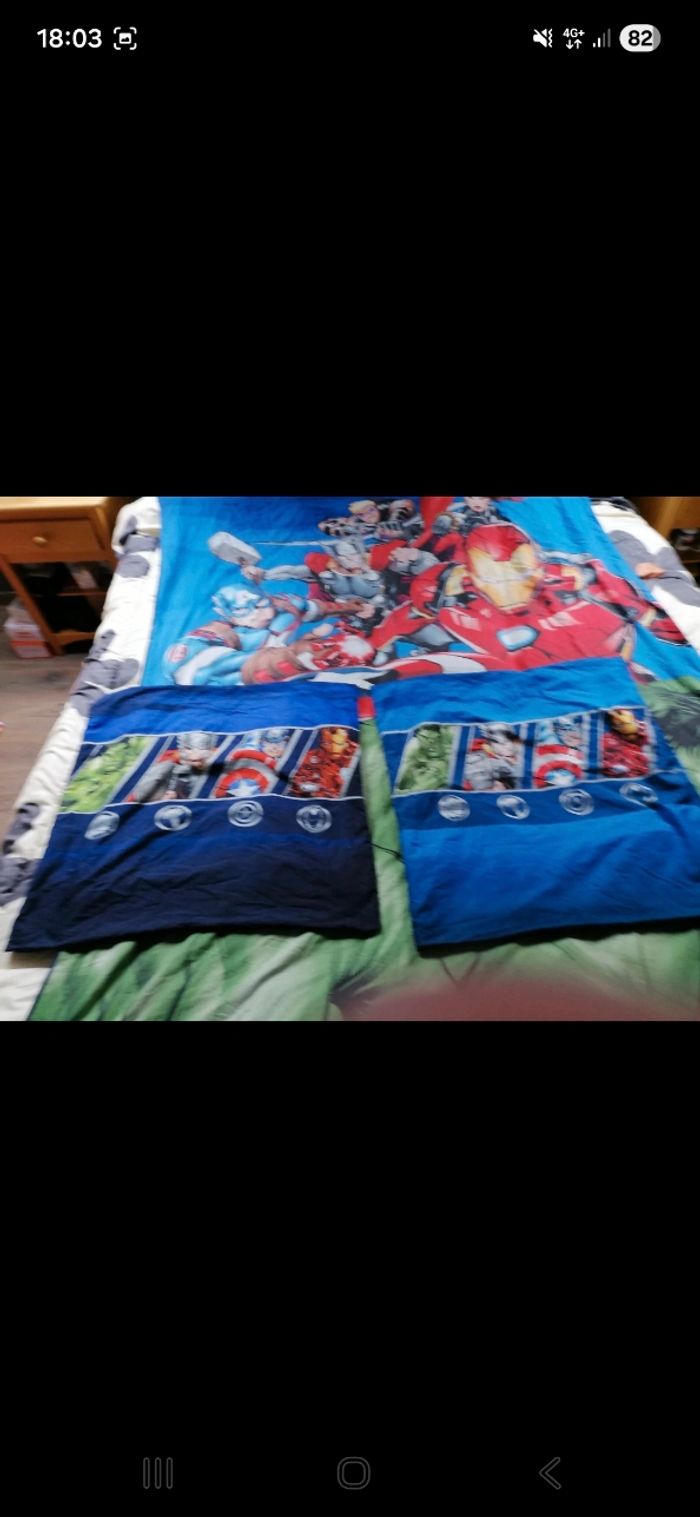 Parure housse de couette et tête d'oreiller - photo numéro 3