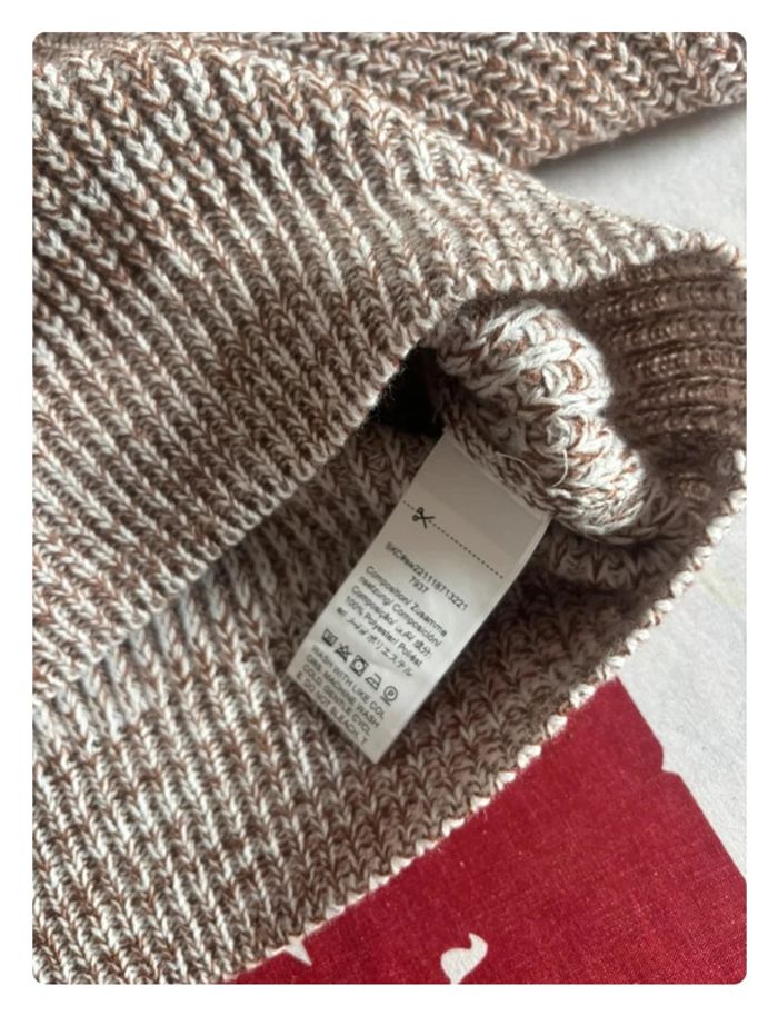 Pull Col V Shein taille xs marron blanc - photo numéro 6