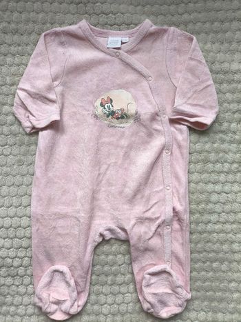 Pyjama en velours Disney Minnie 3 mois