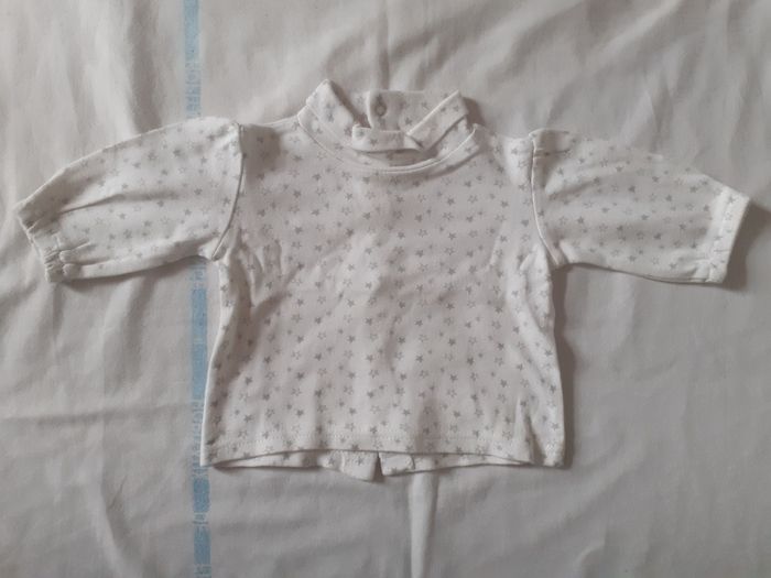 Sweet blanc motif étoiles grises