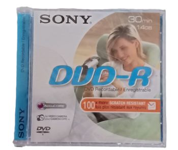 Sony | Dvd-R Recordable | 30min 1,4Gb | NEUF Sous Blister
