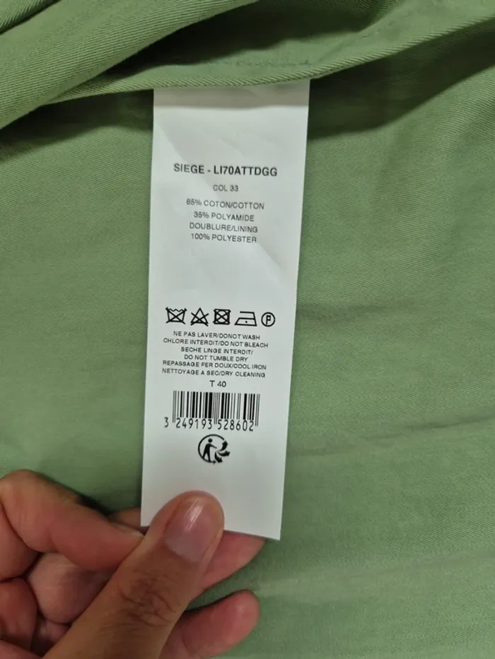 Tench femme vert - trench and coat - 40 - photo numéro 5