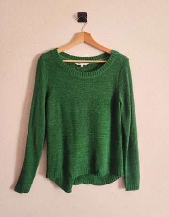 Pull femme S Only – vert – maille – très bon état
