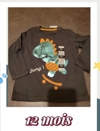 Tee-shirt manche longue neuf