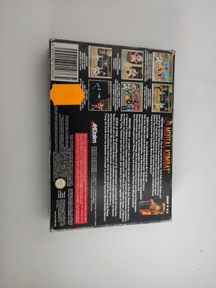 Jeu Super Nintendo - Mortal Kombat - snes fah complet - photo numéro 7