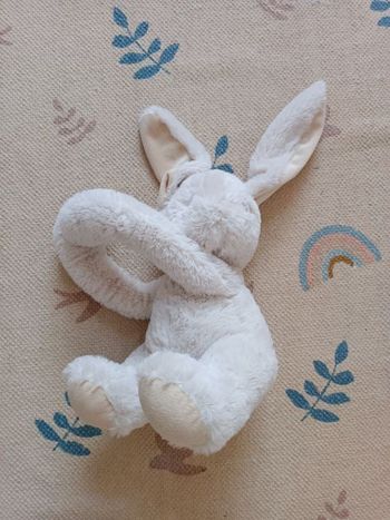 Lapin beige doux 30 cm