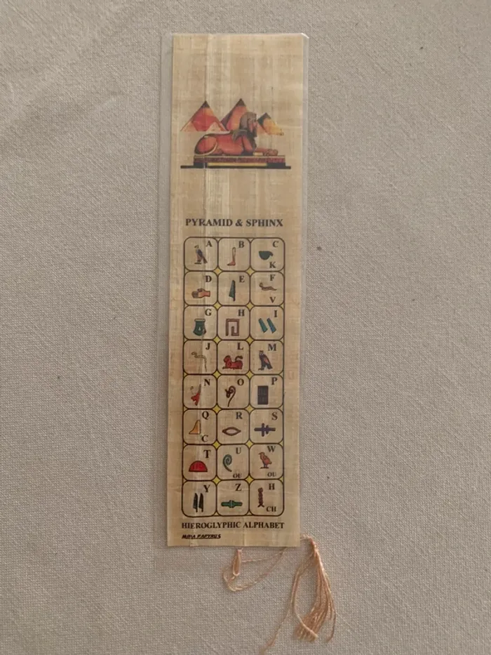 Marque page en papyrus souvenir d’Egypte - photo numéro 4
