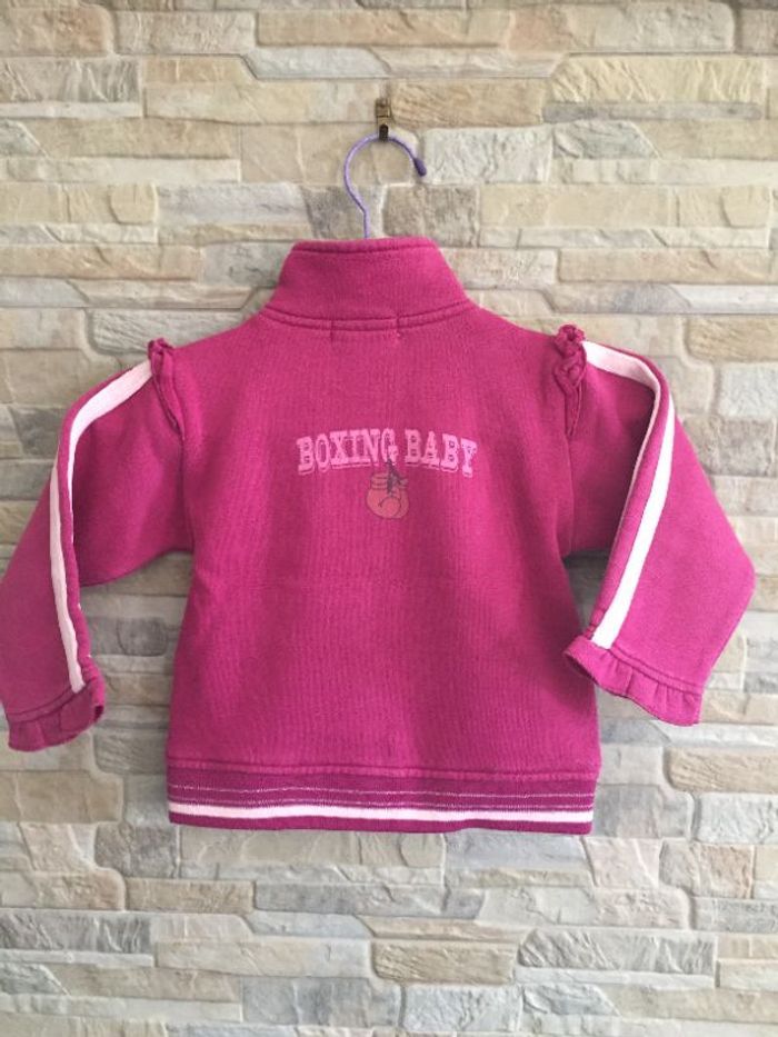 Sweat zippé bordeaux Kiss Mélody 18M - photo numéro 3