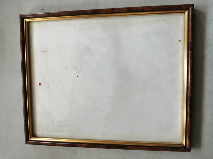 cadre marron et doré