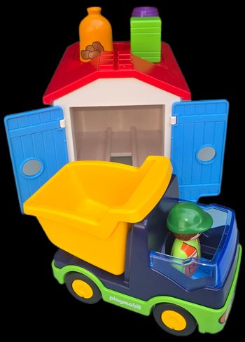 123 playmobil garage/ boîte à formes 6759 complet