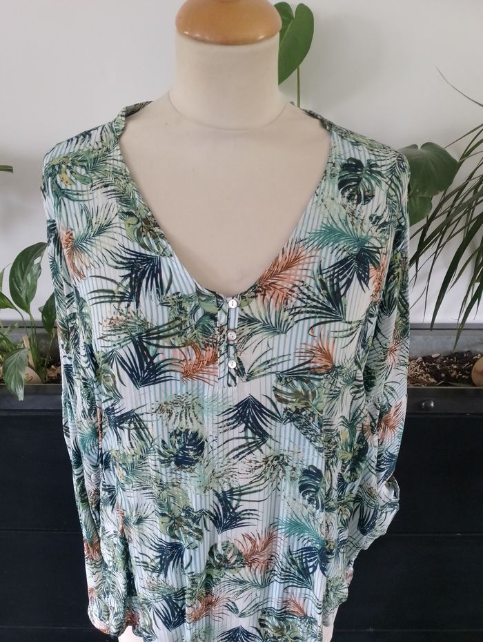 Blouse imprimée manches longues Esprit - photo numéro 2