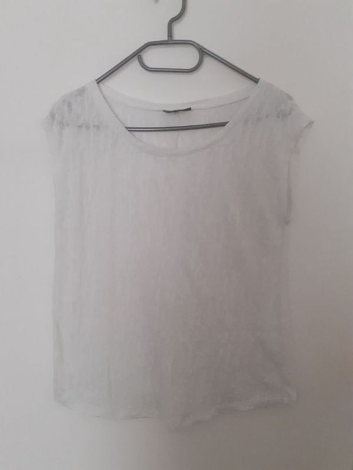 Tee-shirt transparent blanc