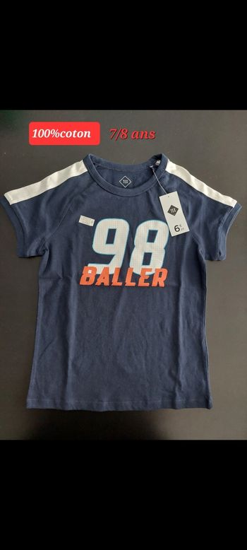 T-shirt 98 BALLER garçon 8ans