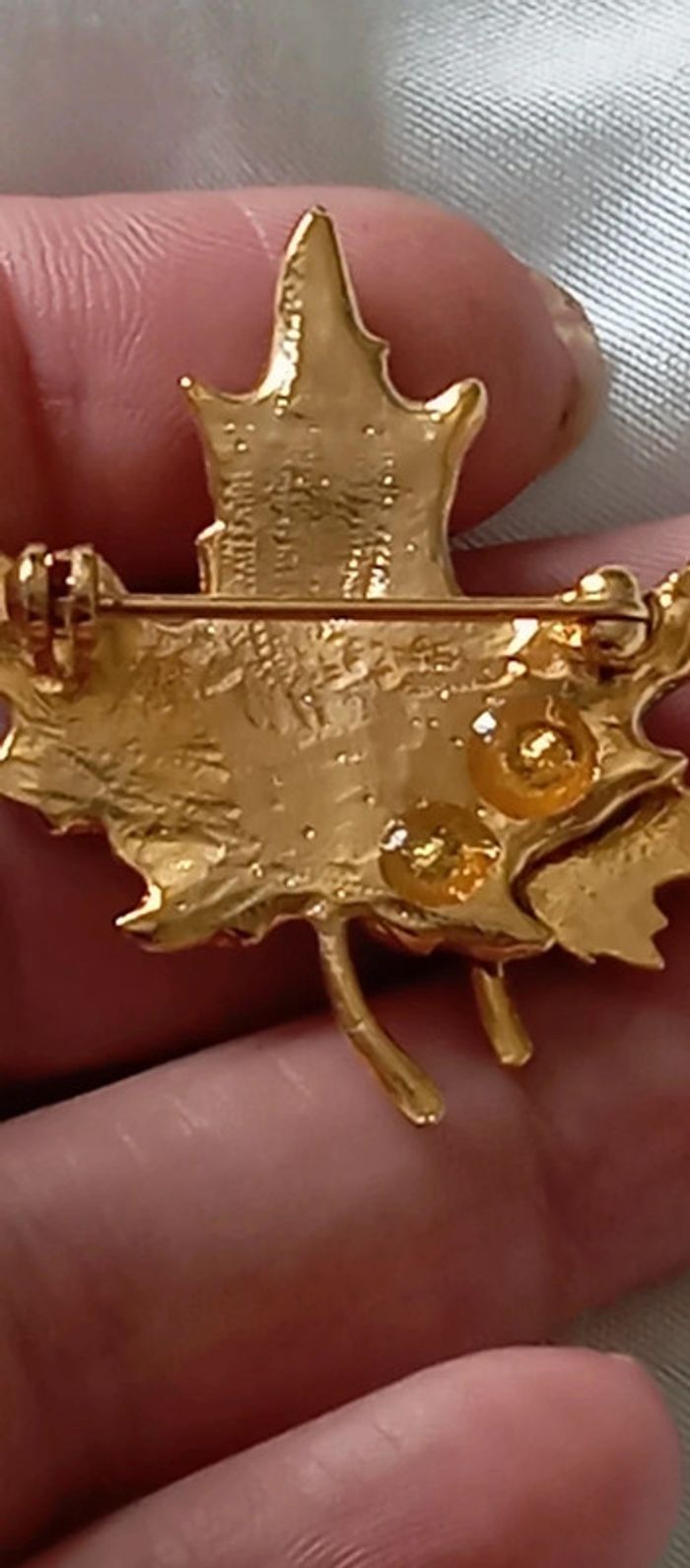 Jolie broche feuille - photo numéro 6