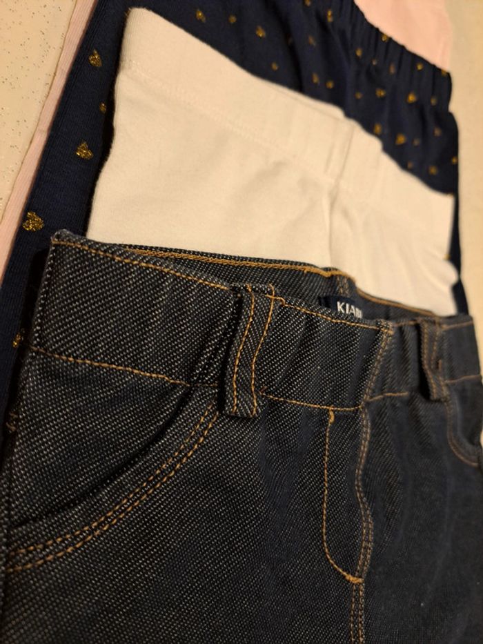 Lot de 4 leggings 9 mois - photo numéro 3