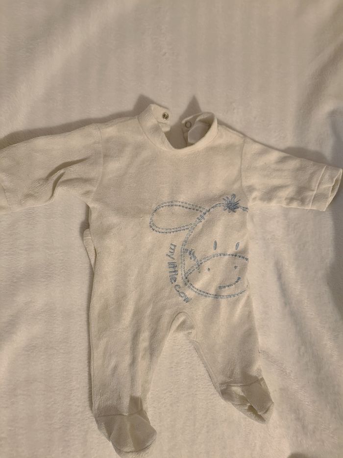 Lot 2 pyjamas naissance velours