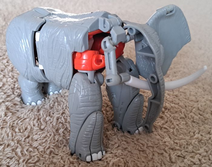 🪆 Figurine Transformers Beast Wars Ironhide éléphant Hasbro Takara 1996 - photo numéro 4
