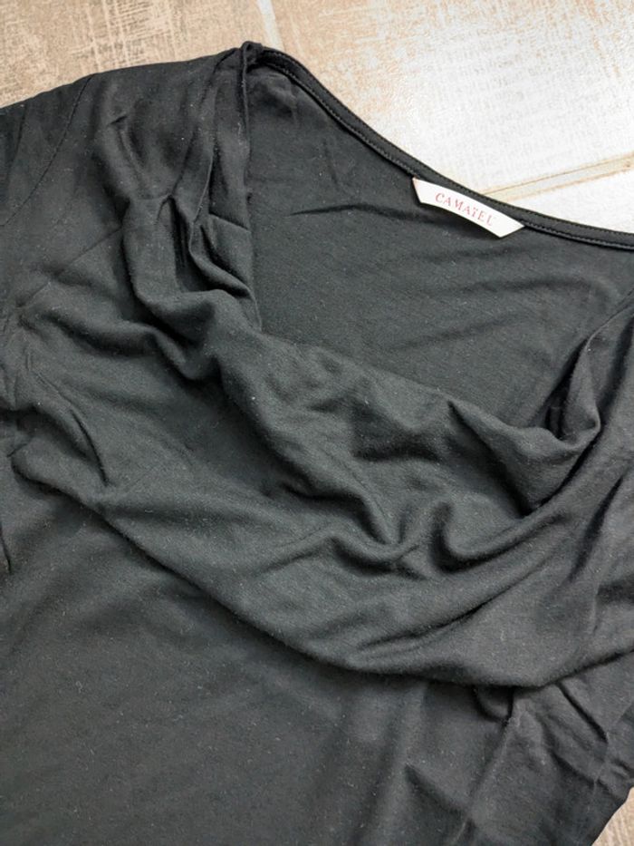 Tee-shirt noir Camaïeu comme neuf - photo numéro 2