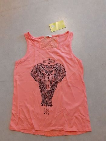 Débardeur rose "Elephant"