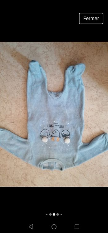 Lot de pyjamas garçon taille 1 mois