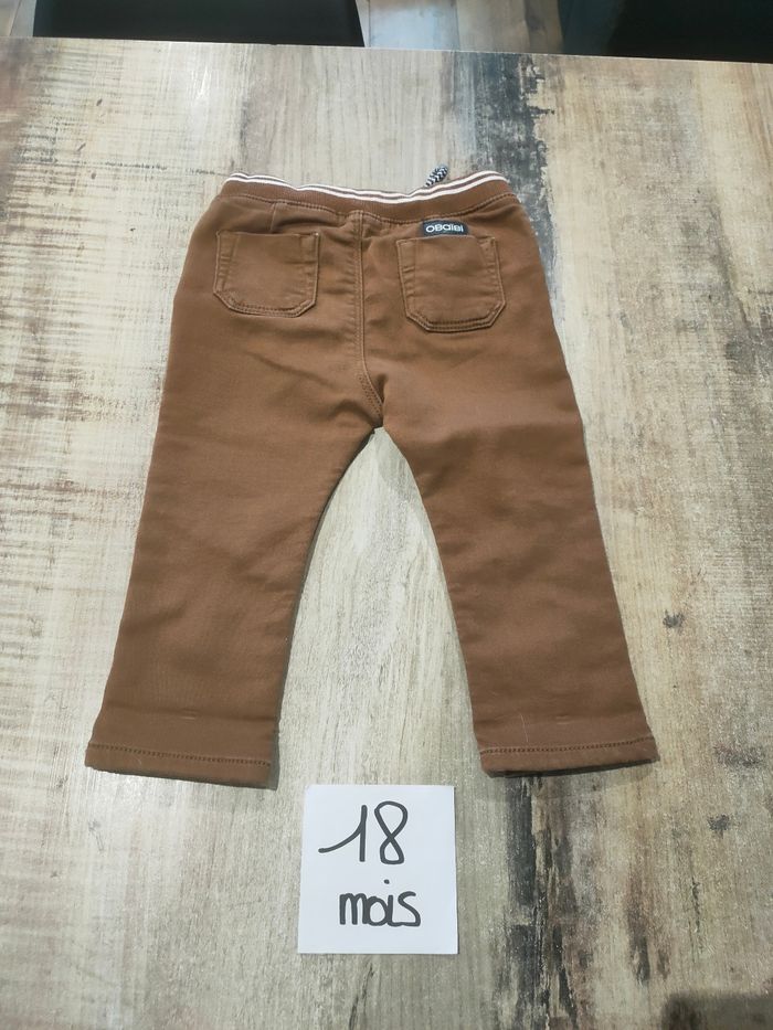 Jeans marron 18 mois garçon obaïbi - photo numéro 3