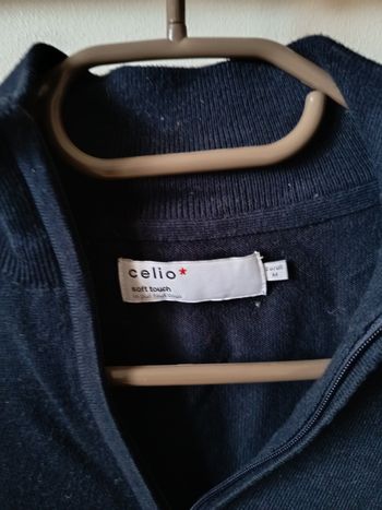 Pull homme bleu marine