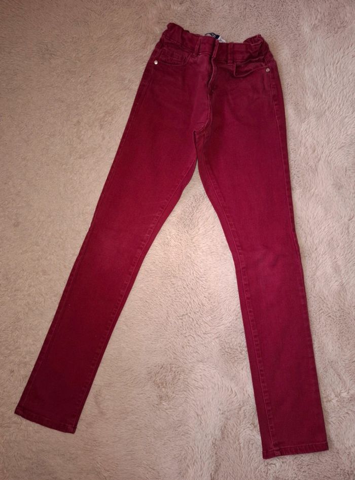 Jeans bordeau 10 ans okaidi