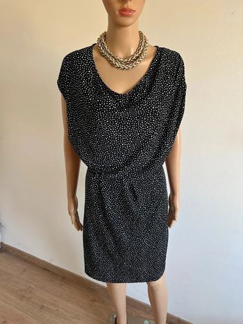 Robe noire à pois blancs Morgan taille 40 comme neuve