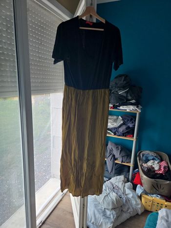 Robe longue  bi coloré