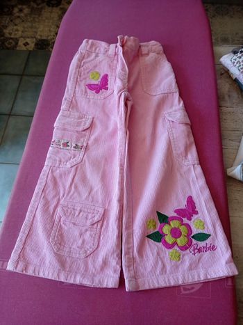 Pantalon velours Barbie