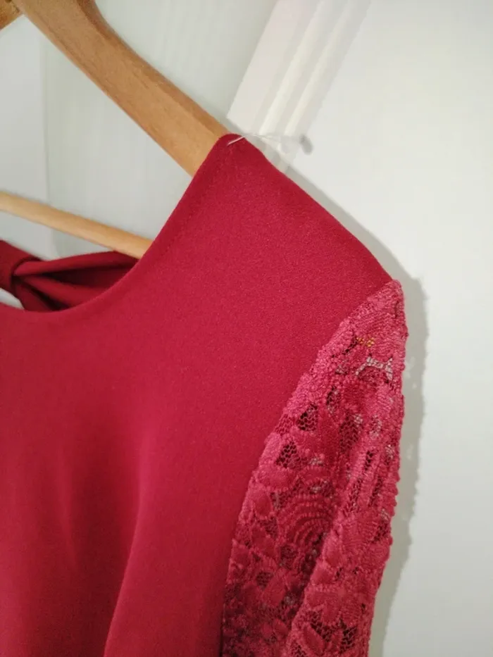 Robe de soirée mi-longue manches ¾ - photo numéro 5