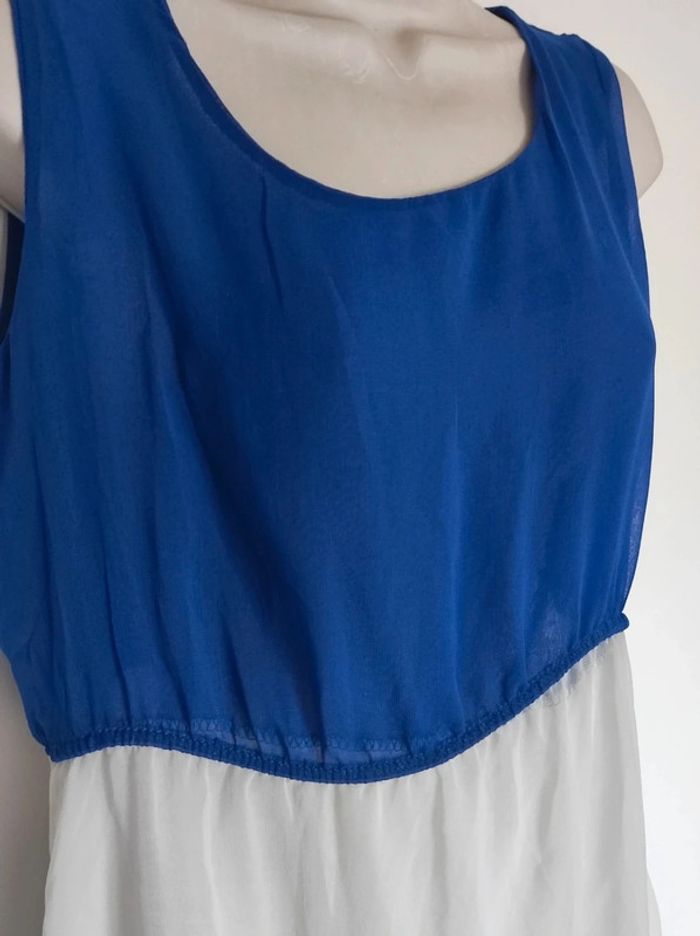 Robe patineuse fluide tricolore bleu blanc noir / G&Y Fashion - 38/M à 42/L - photo numéro 7