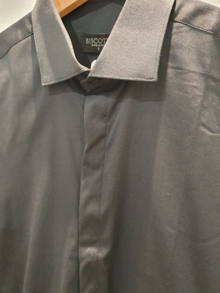 Chemise Toulouse unie noir Taille M (taille très petit) - photo numéro 2