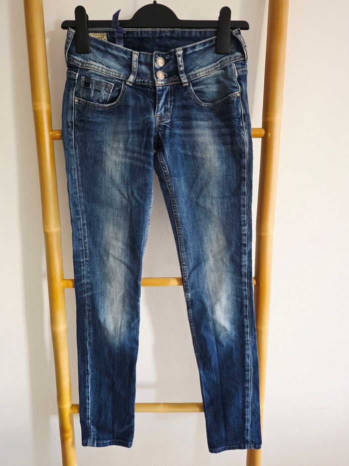 Jeans slim wide belt Le Temps des Cerises