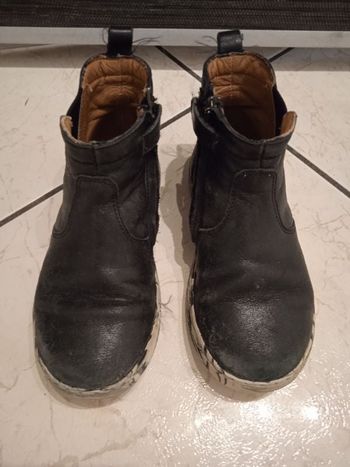 Bottines en cuir fille Pom d'Api - 27
