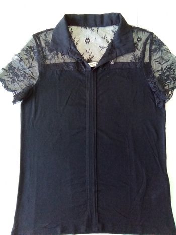 Tee-shirt bi matière, Naf taille S