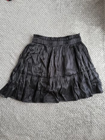 Mini Jupe noir élastique à la taille (36)